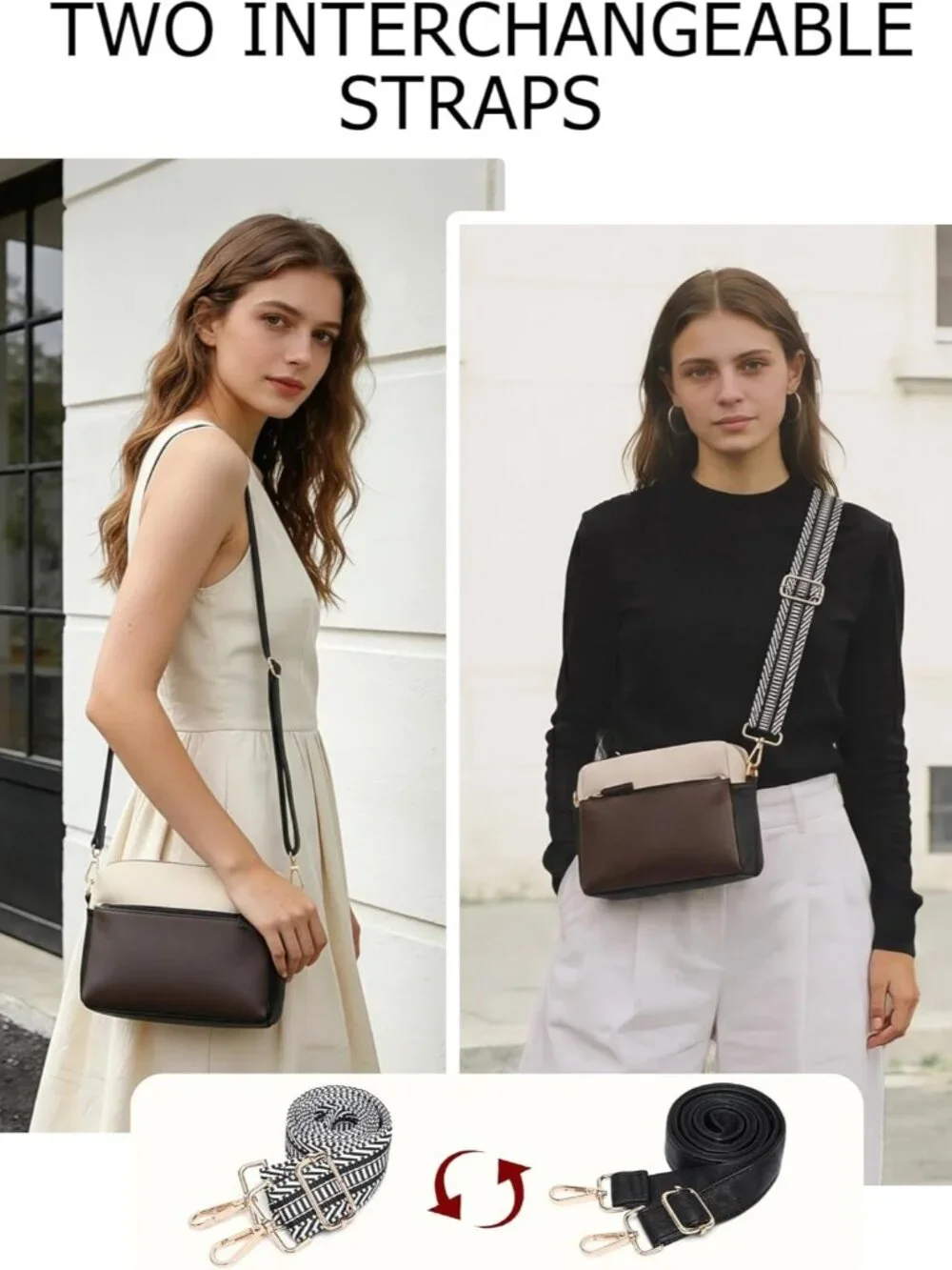 Elegant 3-Piece Vegan Leather Laptop & Work Bag Set for Women